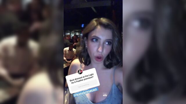 Katelyn Nacon cleavage selfie